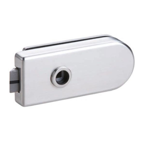 Glass door lock BAC univ., aluminium F1