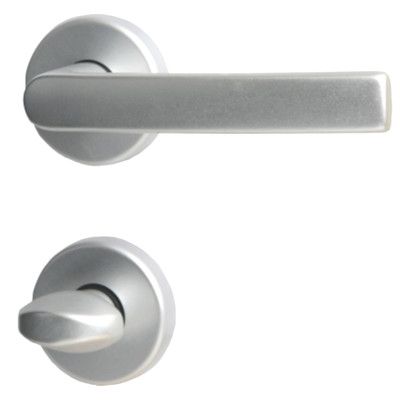 Verena-R handle/rose set. WC, aluminium F1