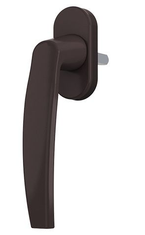 Window handle VICTORY, brown RAL 8019