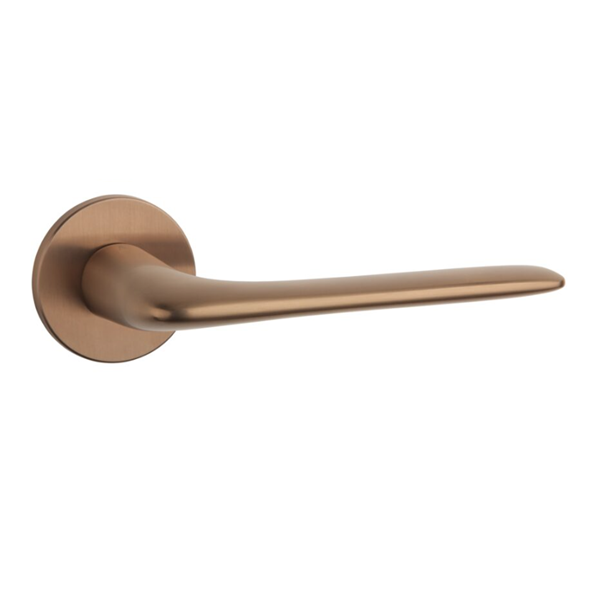 AS VIOLA BAC handle set with round roses, copper-tone PVD coating, matt