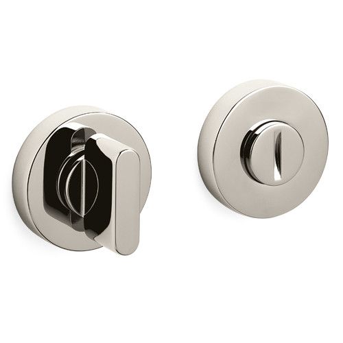 LINK WC roses, round, Ø47x10mm, w/o colour indicator, nickel-plated, polished PVD (NL)