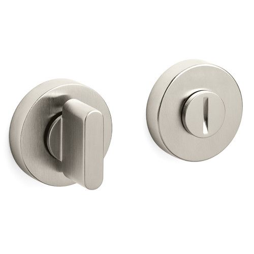 LINK WC roses, round, Ø47x10mm, w/o colour indicator, nickel-plated, satin PVD (NS)