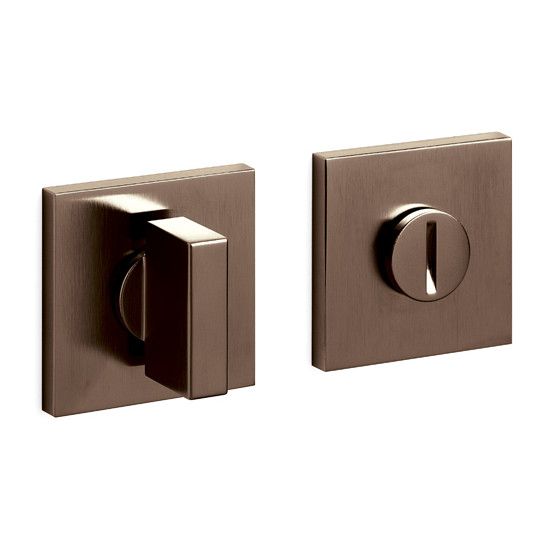 SPACE Q WC roses angular 5mm, w/o indicator, bronze tone PVD, satin (DS)