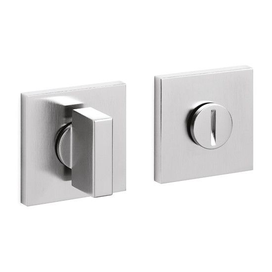 SPACE Q WC roses angular 5mm, w/o indicator, stainless steel look PVD, satin (IS)