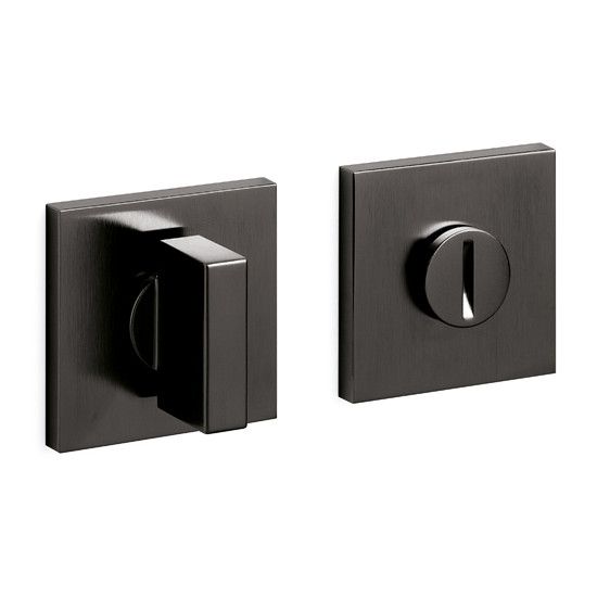 SPACE Q WC roses angular 5mm, w/o indicator, anthracite PVD, satin (US)