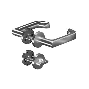8116 PREMIUM käepide/roseti komplekt WC, roostevaba teras