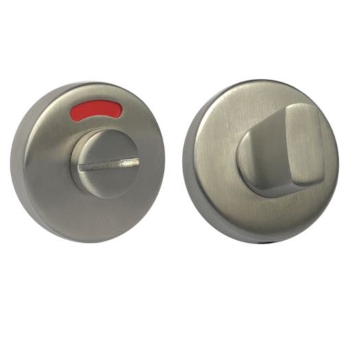WC roses with knob 6 mm, with colour indicator, stainless steel