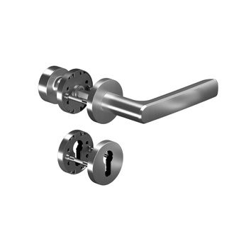 8115 PREMIUM FS käepide/lukk tulekindlate uste jaoks käepidemenupuga 3020 FS, 9mm, roostevaba teras