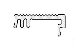 Cap D8-ABS for Weser threshold, ABS black