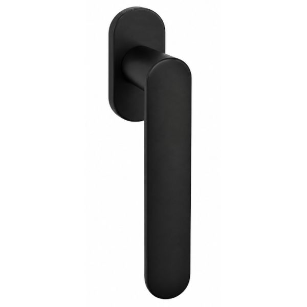 Window handle ZAVI D.K. Tilt&Turn, rose thickness 6mm, spindle 7x42, black | UKSELINGIDPLUSS.ee